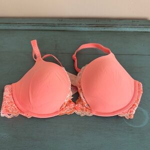 Victoria's Secret Coral Lace Bra
